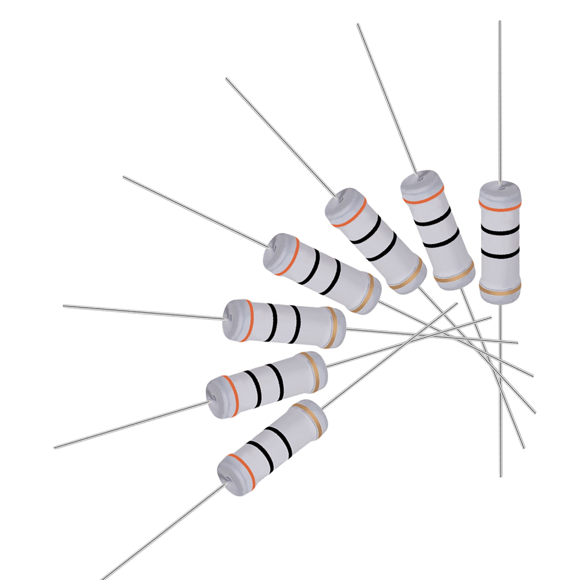 20pcs-3w-metal-oxide-film-resistor-axial-lead-30-ohm-5-tolerance