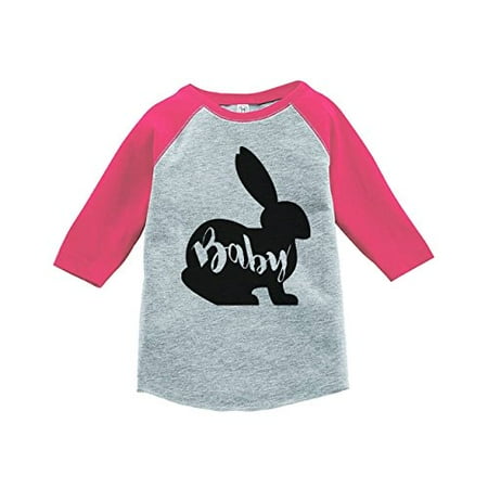 

Custom Party Shop Baby s Baby Bunny Happy Easter Pink Raglan