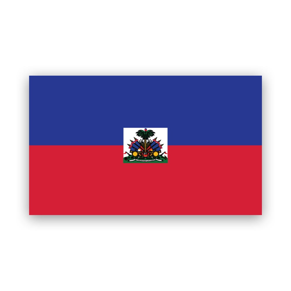 Haitian Flag Sticker Decal - Self Adhesive Vinyl - Weatherproof - Made ...