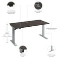 thumbnail image 3 of Move 40 Series 60W Height Adjustable Desk in Storm Gray - Engineered Wood, 3 of 7
