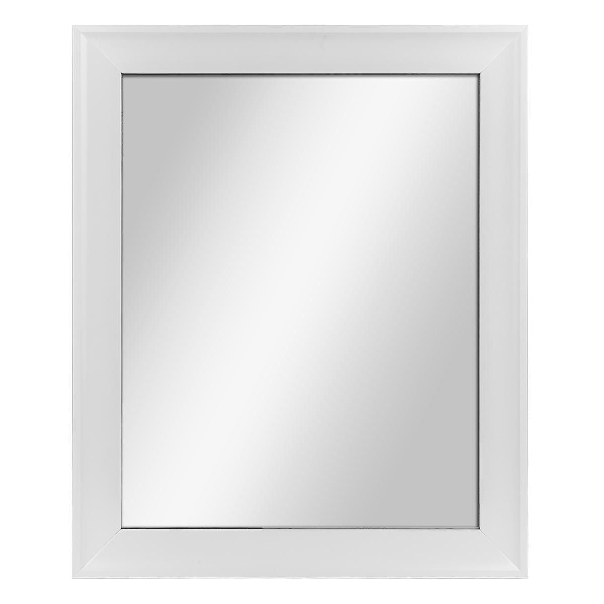 Hometrends Franco Wall Framed Mirror, 19x23", Bright White, 19x23in
