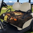 thumbnail image 3 of Whosucclay Eagle Pattern Design Folding Golf Cart Seat Covers, Lightweight Reusable Quilted for Yamaha Club Car Front Seat 4 Convenient Pockets, 3 of 9