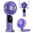 thumbnail image 1 of Ventilador portátil GOCKERA F01, batería de 4200 mAh, 5 velocidades, color morado, 1 of 6