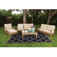 thumbnail image 5 of Linon Home Décor Innovations Area Rug Collection, Navy and Tan, 9.5' x 6.5', 5 of 7