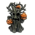 thumbnail image 2 of CARRFA Halloween Resin Spooky Pumpkin Ghost Figurine, Halloween & Christmas Spooky Tree for Fall Tiered Tray Decor, 2 of 10