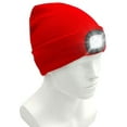 thumbnail image 2 of GRNSHTS LED Beanie Hat with Light, Unisex USB Rechargeable Knitted Lighted hat, Winter Warm Unisex Lighted Headlamp Cap for Fishing,Camping,Hunting (Red), 2 of 14