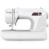 Bruxel Gala Computerized Sewing Machine, 50 Built-in Stitches, LCD Display, Metal Frame & Needle Threader (White)