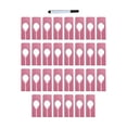 thumbnail image 2 of Separadores de Tamaño de Ropa de 30 Piezas, Separadores de Armario Vacíos, Organizador de Particiones, Anillos de Marcador de Tamaño para La Tienda de rosa, 2 of 8