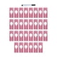 thumbnail image 2 of 30 separadores de tallas para ropa de armario, etiquetas colgantes, divisores de armario en blanco rosa, 2 of 9