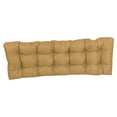 thumbnail image 2 of 60-inch by 19-inch Tufted Solid Outdoor Spun Polyester Loveseat Cushion Brown-Color, 2 of 3