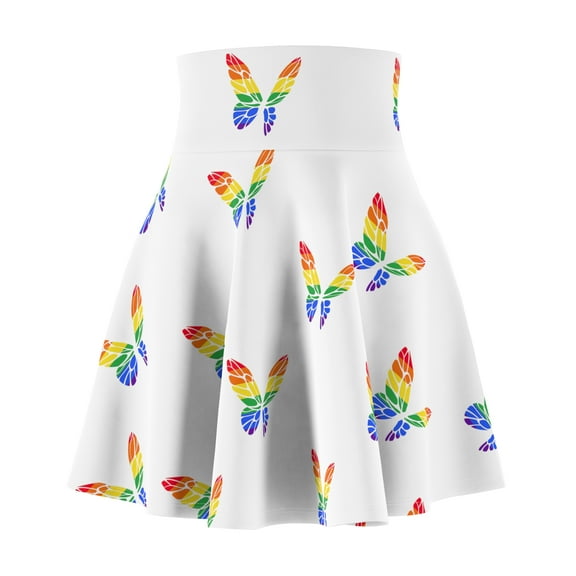 Butterfly Women's Skater Skirt (AOP)