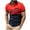 Red, variant on Vivianyo HD Men's Short Sleeve Henley Shirt Men's Pullover Stand Collar Button Pocket Short Sleeve Top Sports Stand Collar Top/Shirt
