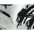 thumbnail image 4 of Ambesonne Virgo Quilted Bedspread Set 3 Pcs, Zodiac Virgo, King Size, Black White, 4 of 5