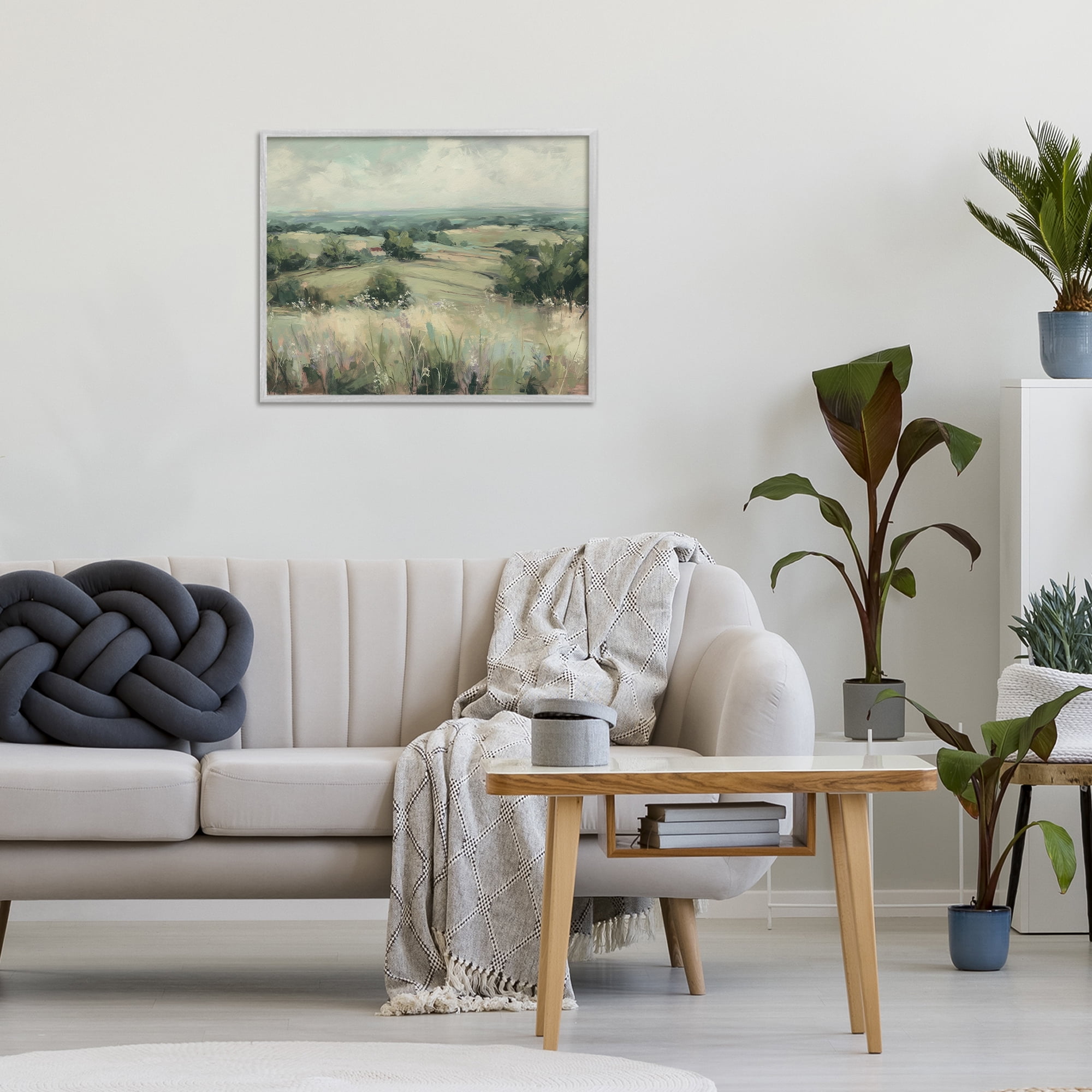 Stupell Industries Idyllic Green Pastures Gray Framed Giclee Art, design by Svetlana Aleynikova