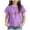 Purple, variant on Gubotare Girls Clothes Summer Girls' Summer Tops Fashionable Short Sleeve T Shirt Casual Daily Shirt for Kids (Purple,Size 4-5 Years)