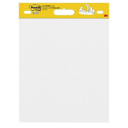 Post-it Super Sticky Mini Easel Pad  15  x 18   White  1 Pad