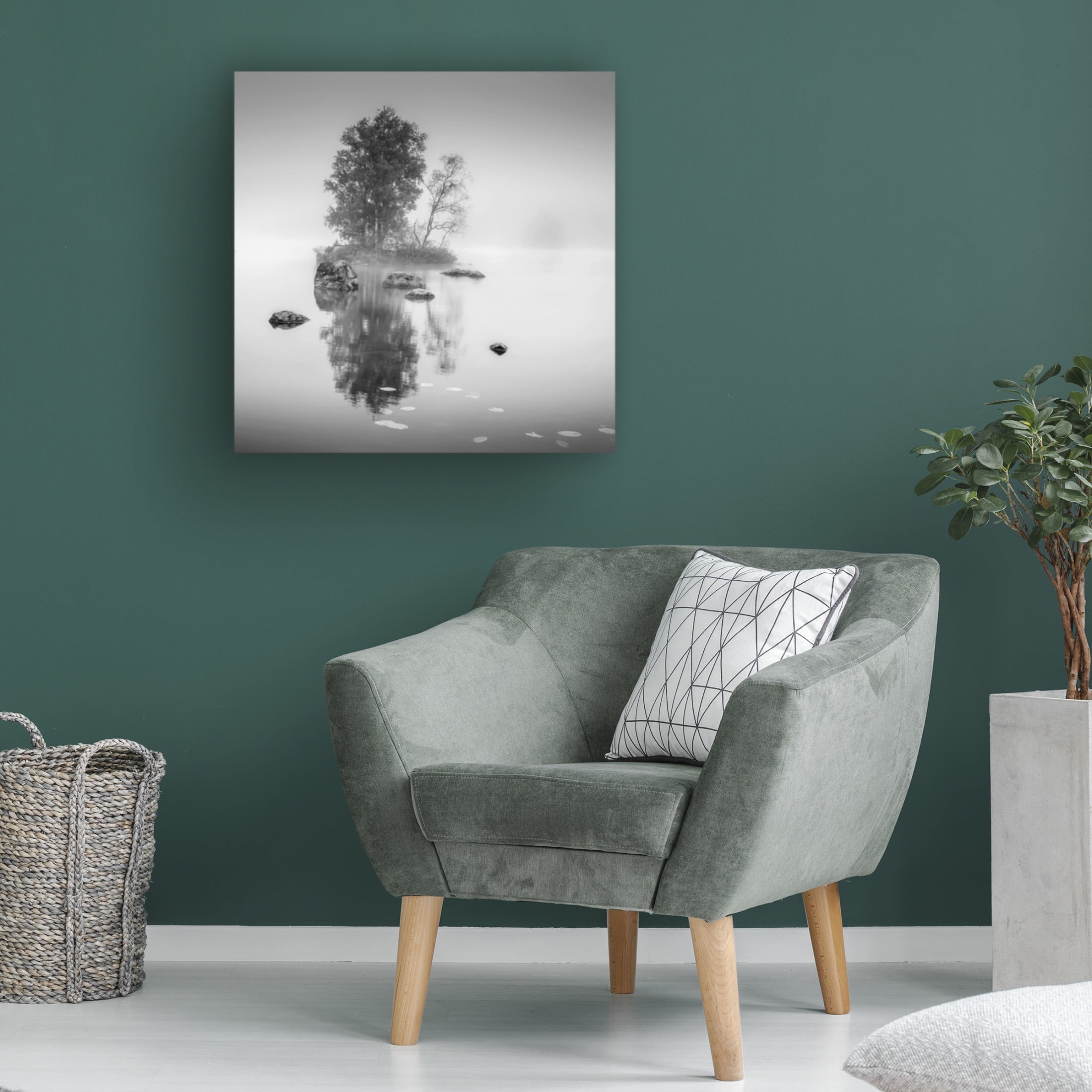 Canvas Wall Art - Benny Pettersson 'A Small Place In The World' Wall Art for Living Room, Bedroom, or Office Décor by Trademark Fine Art - 18 x 18 Inches