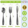 thumbnail image 2 of Juego de utensilios CHILLOUT LIFE de acero inoxidable para niños, 15 piezas, 2 of 8