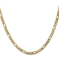 thumbnail image 2 of 14K Yellow Gold Figaro Chain Styles Necklace 4 mm Flat 20 inch, 2 of 4