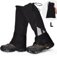thumbnail image 1 of Par de polainas de pierna alta impermeables resistentes al desgarro lluvia nieve ajustable portátil, 1 of 6
