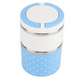 thumbnail image 1 of Supplies,2 Layer Stainless Steel Thermal Lunch Box Lunch Container Finely Tuned Performance, 1 of 8