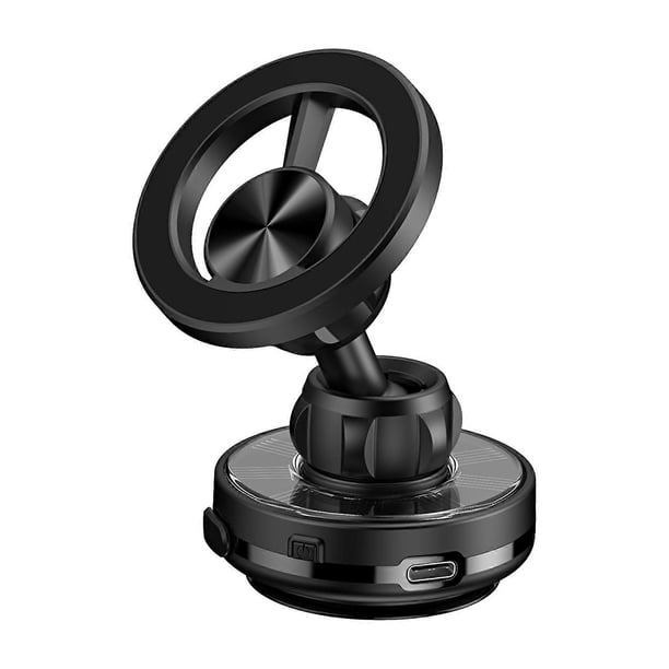 Electric Vacuum Magnetic Suction Phone Bracket with Strong Suction Cup for Navigation Driver Passenger Easy Installation