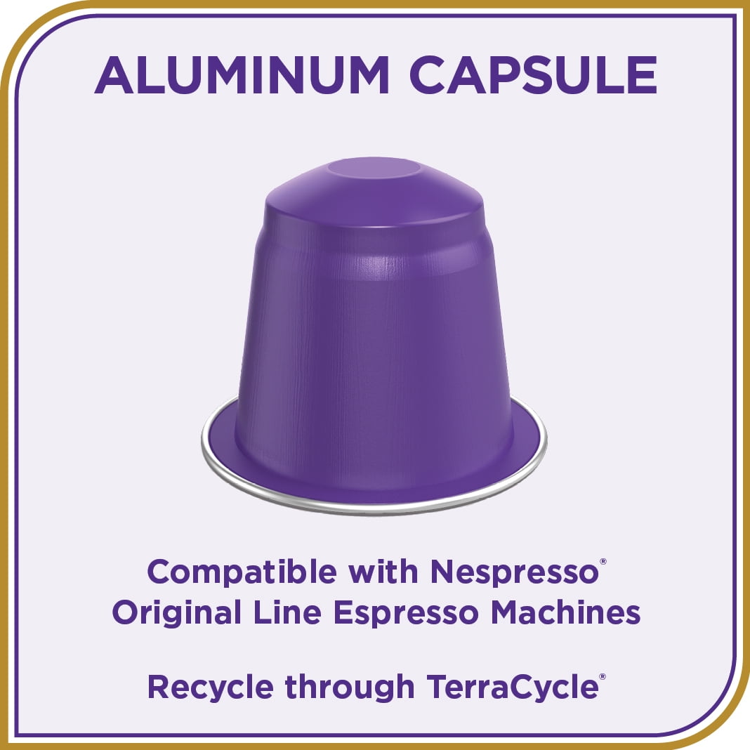 Don Francisco's Organico Espresso Pods: 40 Dark Roast Aluminum Capsules, Intensity 7, Compatible with Nespresso Original Line Machines - Bold Cuban-Style coffee with Caramel Notes