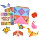 thumbnail image 1 of Set de manualidades de origami con 57 hojas de papel de acuarela multicolor con 27 patrones. Juguetes educativos de arte para niños mayores de 3 años. Ejercicio de pensamiento. Ideal para regalar., 1 of 7