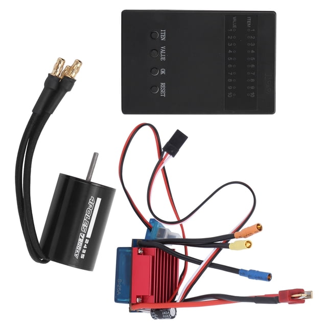 25A Brushless ESC Set, High RC 7200KV Brushless Motor Set High Strength Durable For 1/16 1/18 RC Car