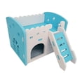 thumbnail image 2 of Walbest Pet Deluxe Dual-Layer Villa,Wooden Double Decker Hamster House with Stair Pet Home Hideout Exercise Toys for Squirrels Gerbils Hamsters Golden Bears Small Animals, 2 of 7