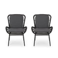 thumbnail image 2 of Patio Furniture Sets, Mccaskill Patio Chair with Cushions (Set of 2), Grey Outdoor Dining Sets,Iron+Plastic Outdoor Furniture Sets, Garden & Outdoor & Patio Furniture Patio Furniture Sets Mccaskill P, 2 of 15