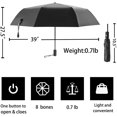 thumbnail image 2 of Portable Starry sky umbrella Anti-UV Waterproof Windproof Folding Umbrella Three-layer protective travel umbrella - Auto Open and Close Button and 8 Rib Reinforced Canopy 11.02 x 1.96 x 1.96 inches, 2 of 7