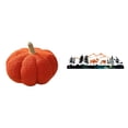 thumbnail image 1 of Cojín de calabaza de Halloween y escultura de ciervo, decoración de pared para dormitorio, sofá, jardín, valla, exterior, interior, porche., 1 of 8