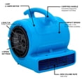 thumbnail image 5 of MOUNTO 1/4hp 1000CFM 2 velocidades Air Mover alfombra secadora ventilador de piso ventilador de refrigeración, 5 of 5