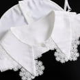 thumbnail image 6 of LoudSung False Collar Detachable Blouse Fake Collar Half Shirts Classic Ruffle Designed Top Elegant for Women Girls, 6 of 7
