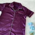 thumbnail image 4 of XuJwPNcy Nightgowns for Women Collar Button Down Sleepshirt Soft Short Sleeve Nightshirt with Pocket Summer Pajama Dress, 4 of 7