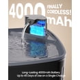 thumbnail image 3 of FWMB 2.2Gal/8L Wireless Dog Water Fountain, Pet Fountain for Cat/Big Dog with Motion Sensor,6 Filters,Black, 3 of 12