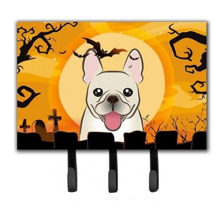 Caroline s Treasures BB1796TH68 Halloween French Bulldog Leash or Key Holder Triple multicolor