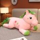 thumbnail image 3 of Peluche de unicornio grande para niños, muñeco suave de caballo Kirin, rosa, blanco y verde, regalo de cumpleaños, novedad de 2022, 3 of 5
