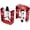 Red, variant on MTB Pedals Mountain Bike Pedals 9/16 Sealed Bearing,Aluminum Antiskid Durable Bicycle,Bike Platform Pedals Lightweight for BMX MTB