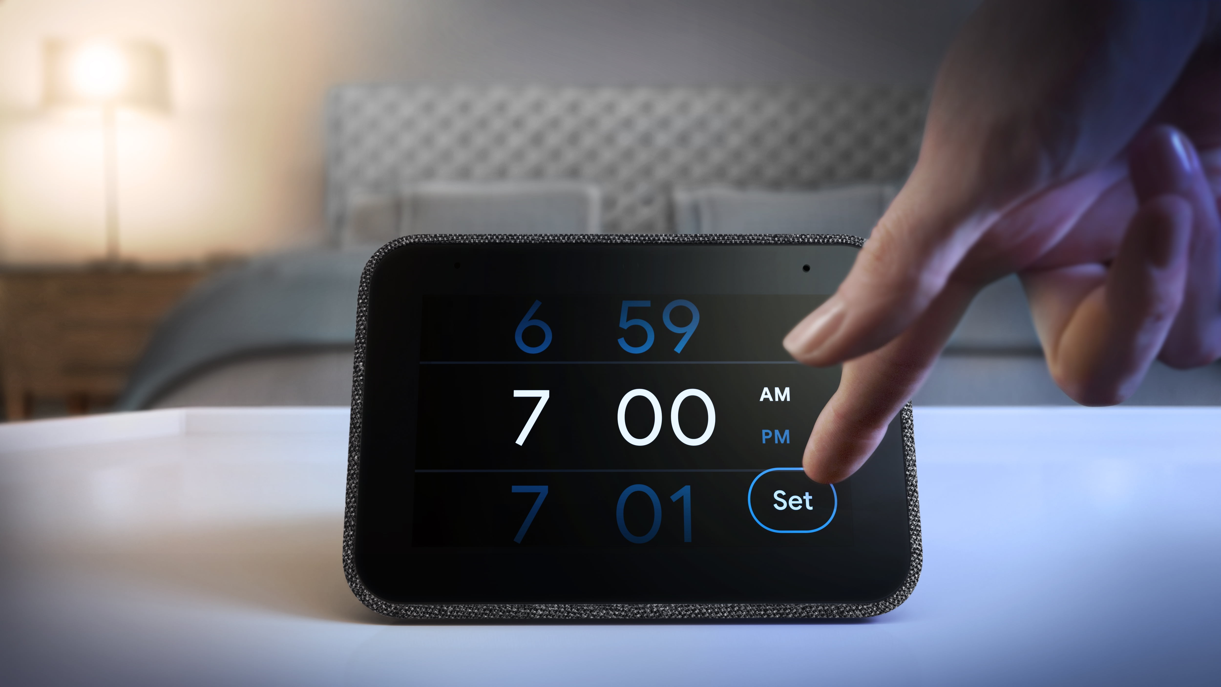 Lenovo Smart Clock with Google Assistant - Charcoal Lenovo Smart Clock with Google Assistant - Charcoal