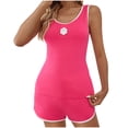 thumbnail image 2 of JMKQLZ Fashion Comfortable Solid Color Women's Pajama Sets, 2 of 9
