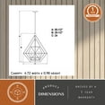 thumbnail image 6 of Bartlett 4L Bronze and Nickel Geometric Industrial Pendant Cage Light, 6 of 12