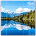 thumbnail image 1 of Picture-Tiles.com: Lakes Ceramic Tile Wall Mural WAL500805-66S. 25.5"W x 25.5"H using (36) 4.25" x 4.25" Ceramic Tiles-Satin Finish, 1 of 3