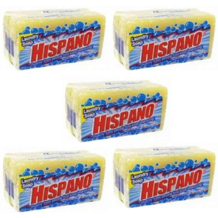 Hispano Laundry Soap 5.29oz (5 Double Packs) Total 10 Bars