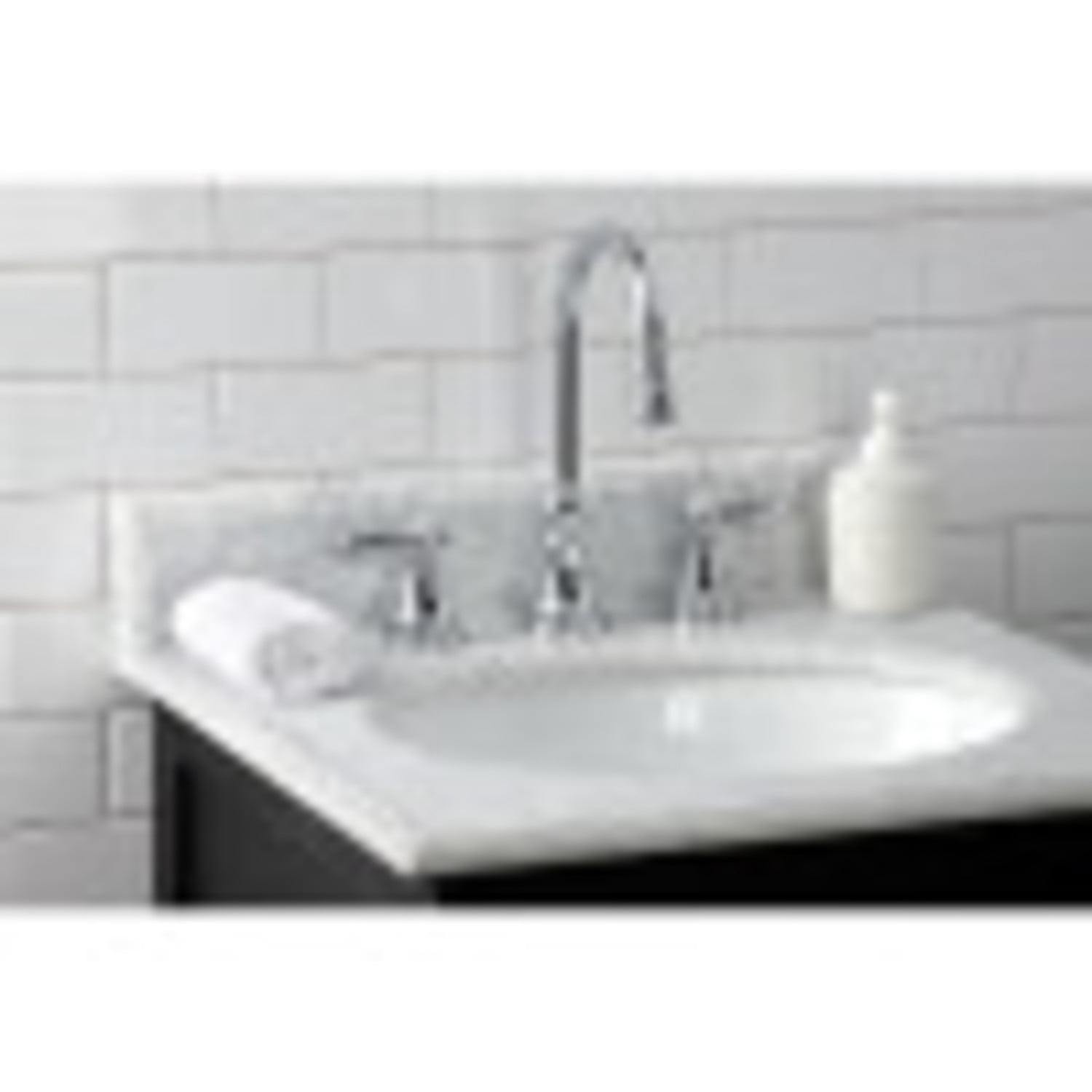 Kingston Brass KS2981BAL Heirloom Widespread Bathroom Faucet with Brass Pop-Up, Polished Chrome