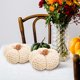 thumbnail image 2 of Decoración de mesa de calabaza artificial Decoración de calabaza Cabeza de algodón Arrestación de calabaza tejida, 2 of 8