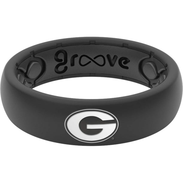 Georgia Bulldogs Groove Life Women S Thin Ring Black Walmart Com