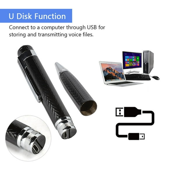 Voice RecorderDigital Voice Recorder, Digital Voice Recorder Pen 10 Hours Battery Life Clear Recorded Voices  for Working for Office