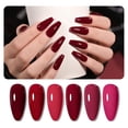 thumbnail image 1 of Set de esmaltes de uñas en gel GAOY Berry Collection Hot Pink 6,5 ml x6, 1 of 7